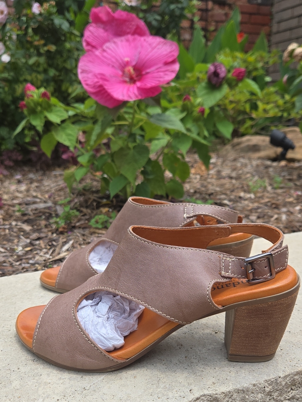 Sundance Rooftop Terrace Leather Peeptoe Sandals